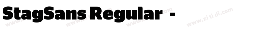 StagSans Regular 常规字体转换